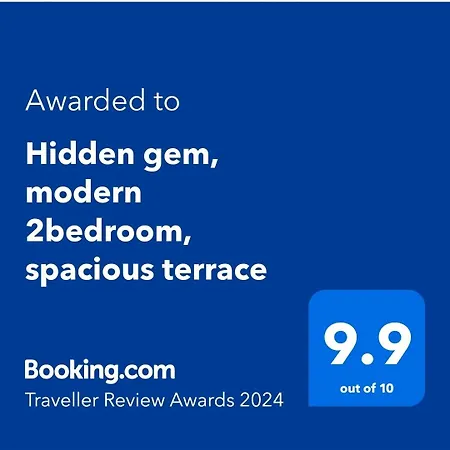 Hidden Gem, Modern 2bedroom, Amazing Terrace-free Parking-your Away From Tirana
